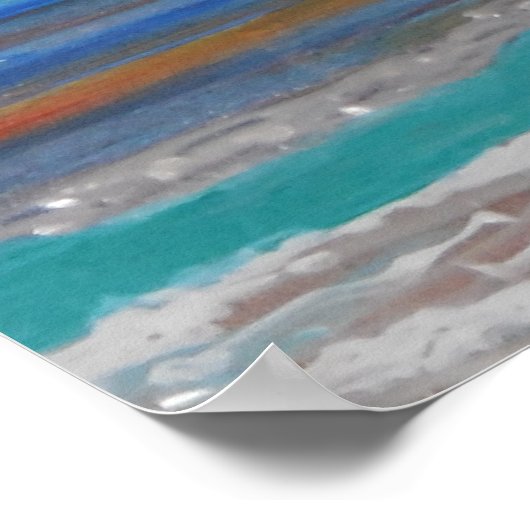 Poster Les réflexions du coucher du soleil (Coin)