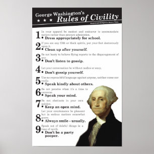 Poster Les règles de la Civilité de GW