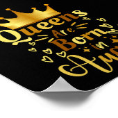 Poster Les Reines Anniversaires Sont Nées En Août (Coin)