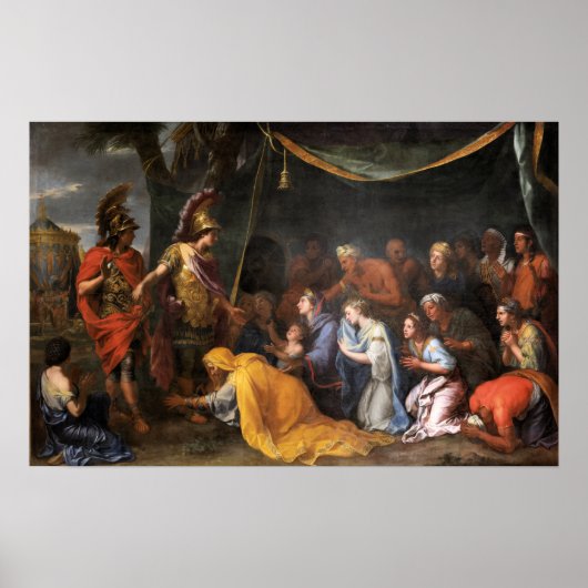 Poster Les reines de Perse aux pieds d'Alexandre (Devant)