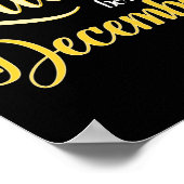 Poster Les reines sont nées en décembre Femmes Fille Anni (Coin)