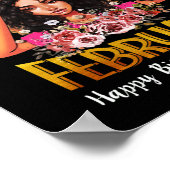 Poster Les Reines Sont Nées En Février Fille Février Anni (Coin)