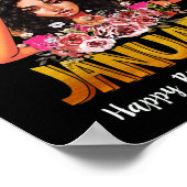 Poster Les Reines Sont Nées En Janvier Fille Janvier Anni (Coin)