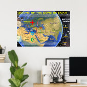 Poster Les religions du fils de Noé (Bureau à domicile)