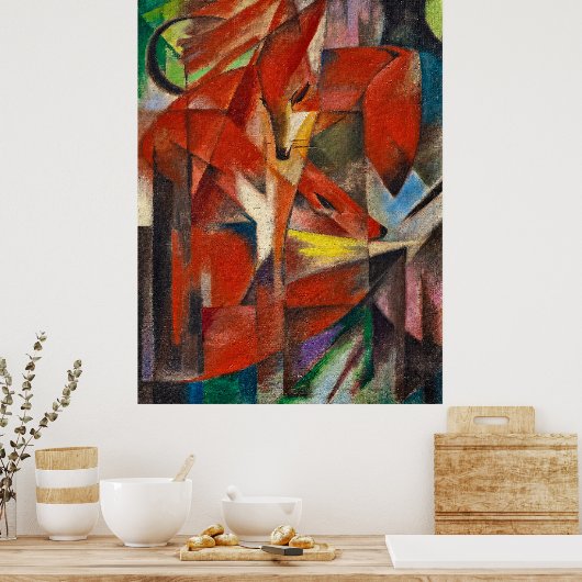 Poster Les renards de Franz Marc (Cuisine)