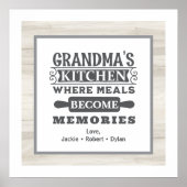 Poster Les repas de grand-mère deviennent des souvenirs (Devant)