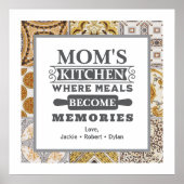 Poster Les repas de maman rustique deviennent souvenirs C (Devant)