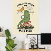 Poster Les réponses sont en vous Champignon Grenouille Sp (Bureau à domicile)