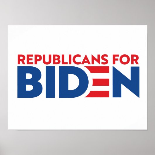 Poster Les Républicains Pour La Campagne De Biden (Devant)