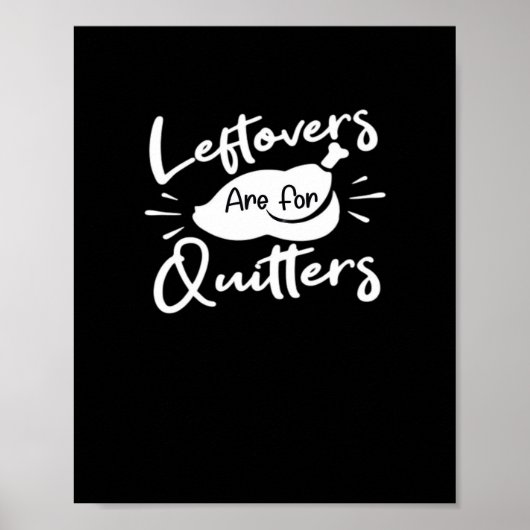Poster Les Restes Sont Pour Les Quitters Cute V-Neck (Devant)