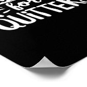 Poster Les Restes Sont Pour Les Quitters Mangent Tout Cla (Coin)