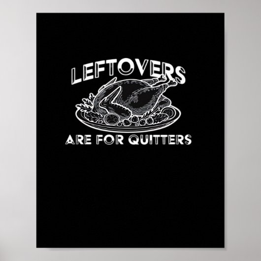 Poster Les Restes Sont Pour Les Quitters - Thanksgiving (Devant)