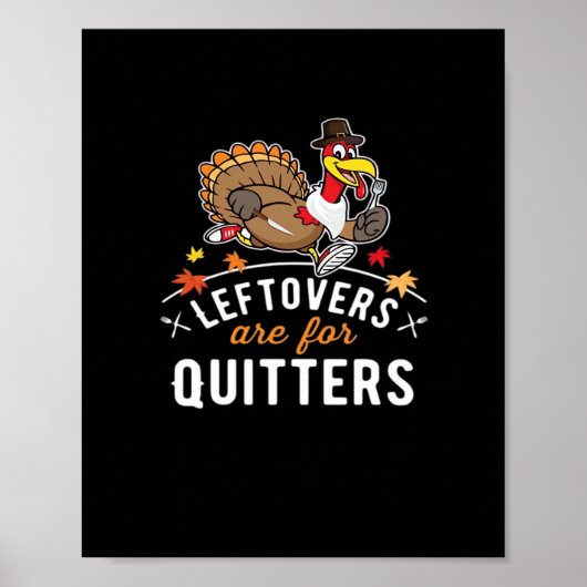 Poster Les Restes Sont Pour Les Quitters ・ Thanksgiving E (Devant)
