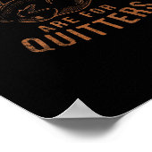 Poster Les Restes Sont Pour Les Quitters Thanksgiving Fun (Coin)