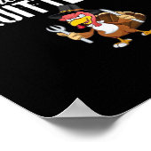 Poster Les Restes Sont Pour Les Quitters Thanksgiving Tur (Coin)