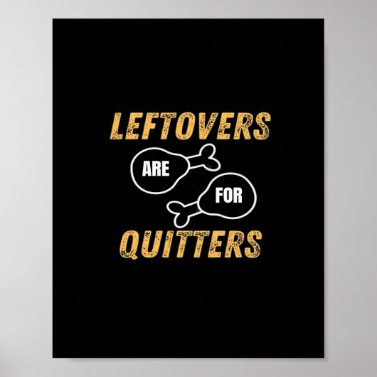 Poster Les restes sont pour Quitters Retro Graphic (Devant)