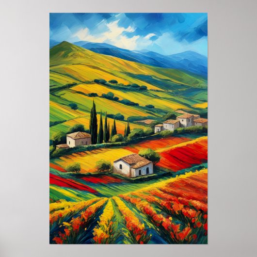 Poster Les rêves de campagne italiens (Devant)