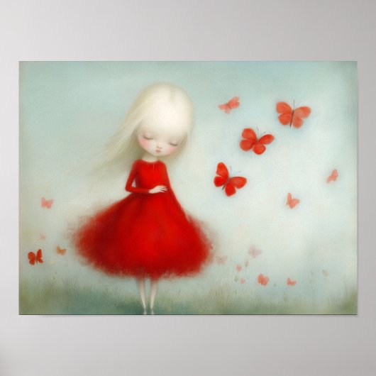 Poster Les rêves de papillons (Devant)
