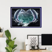 Poster Les rêves des dauphins (Bureau à domicile)