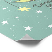 Poster Les rêves deviennent réalité | Lapin sur la Lune (Coin)