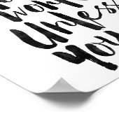 Poster Les rêves ne fonctionnent pas à moins que vous ne  (Coin)