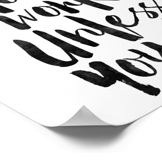 Poster Les rêves ne fonctionnent pas à moins que vous ne  (Coin)