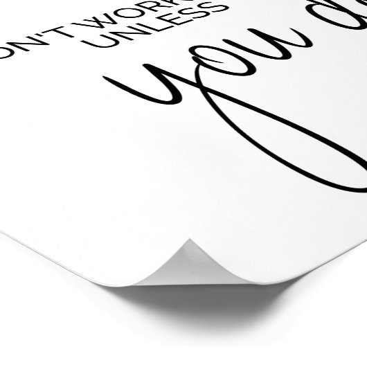 Poster Les rêves ne fonctionnent pas à moins que vous ne (Coin)