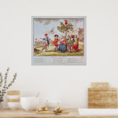 Poster Les révolutionnaires français dansent le carmagnol (Cuisine)