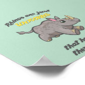 Poster Les rhinos sont des licornes (Coin)