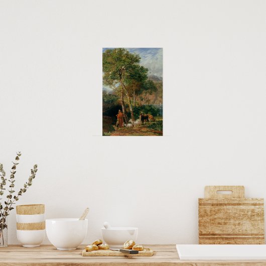 Poster Les rives du lac Lecco (Cuisine)