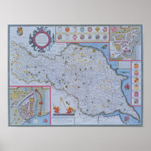 Poster Les rives nord et est du Yorkshire (Devant)