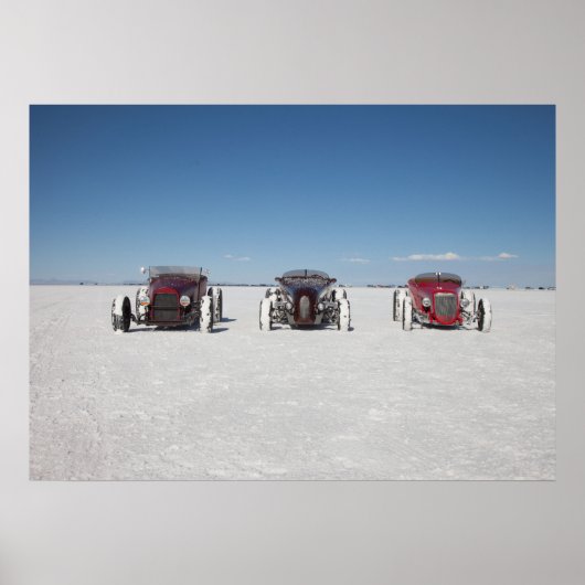 Poster Les Roadsters sur les Salt Flats de Bonneville (Devant)