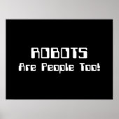 Poster Les ROBOTS sont des personnes comme les autres ! (Devant)