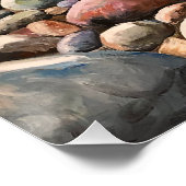 Poster Les rochers côtiers de la mer (Coin)