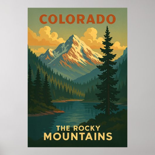 Poster Les Rocheuses Colorado V01 (Devant)