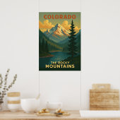Poster Les Rocheuses Colorado V01 (Cuisine)