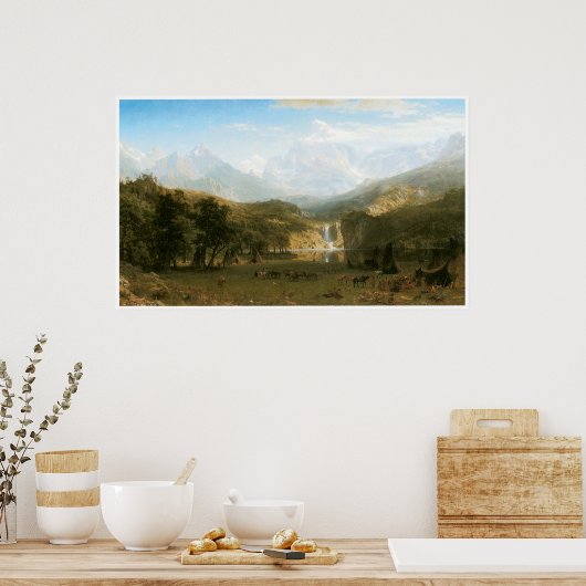 Poster Les Rocheuses, pic de Lander 1863 (Cuisine)