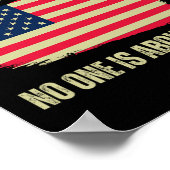 Poster Les rois ne sont pas aux Etats-Unis Drapeau améric (Coin)