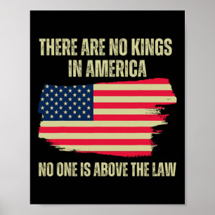 Poster Les rois ne sont pas aux Etats-Unis Drapeau améric
