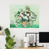Poster Les Roses de Van Gogh (Bureau à domicile)