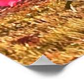 Poster LES roses ONT UNE BEAUTÉ ÉLÉGANTE (Coin)