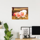 Poster LES roses ONT UNE BEAUTÉ ÉLÉGANTE (Bureau à domicile)