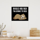 Poster Les roses sont rouges, je vais aller au lit (Cuisine)