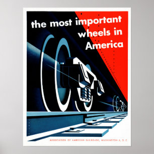 Poster Les roues les plus importantes des anciens chemins