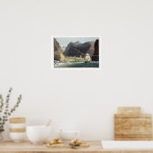 Poster Les routes, Sainte-Hélène, gravée par Robert Havel (Cuisine)