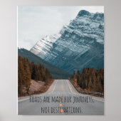 Poster Les routes sont faites pour l'affiche Voyages (Devant)