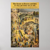 Poster Les routes vers le paradis et l'enfer (Devant)