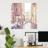 Poster Les rues arrières de Venise Style Voyage (Bureau à domicile)