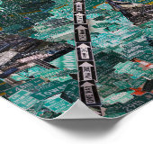 Poster Les rues de Denver collage 36x24 (Coin)