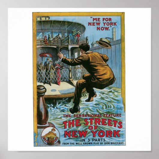 Poster "Les rues de New York" (Devant)